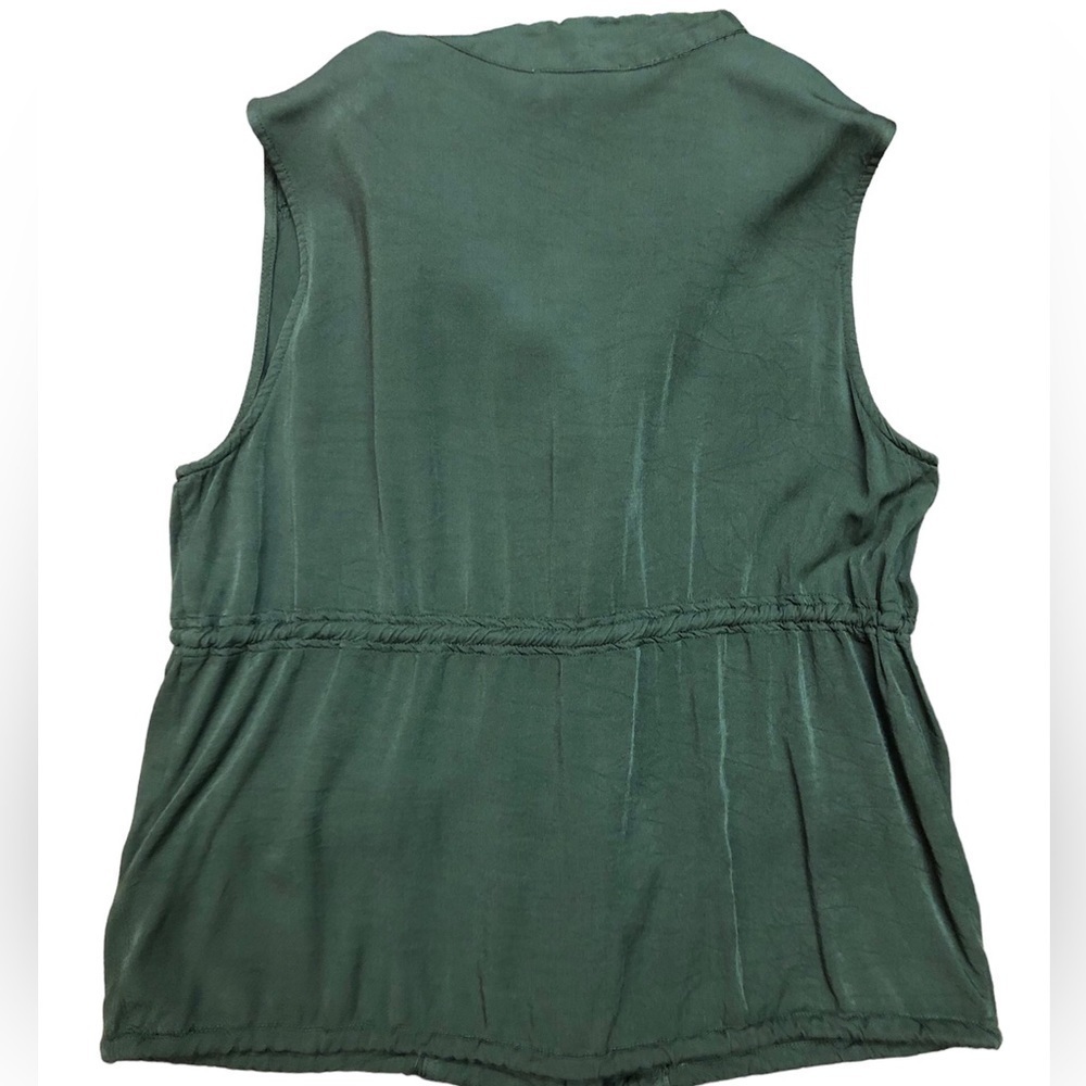 Army Green Olive Utility Vest by entro - Picture 4 of 9